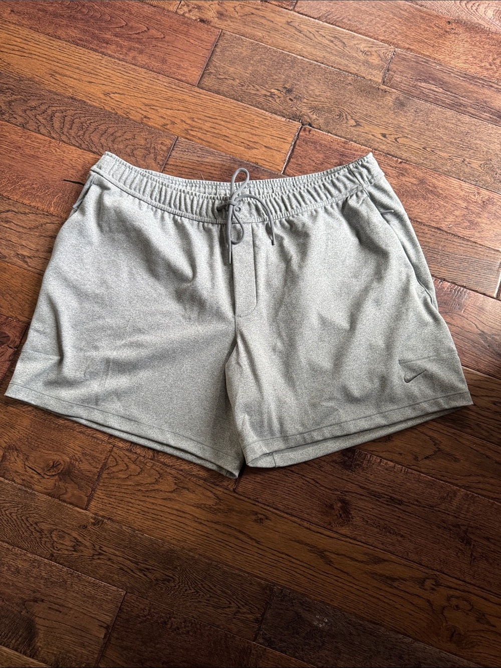 Nike Gray Primary Dri Fit Drawstring Shorts